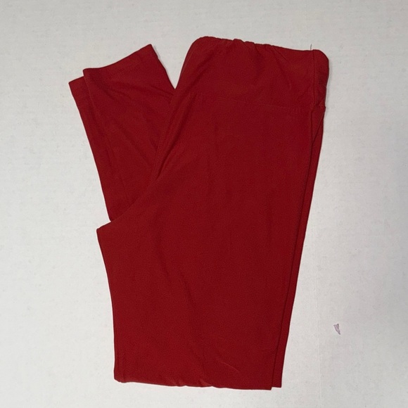 LuLaRoe Pants - Lularoe Red Leggings